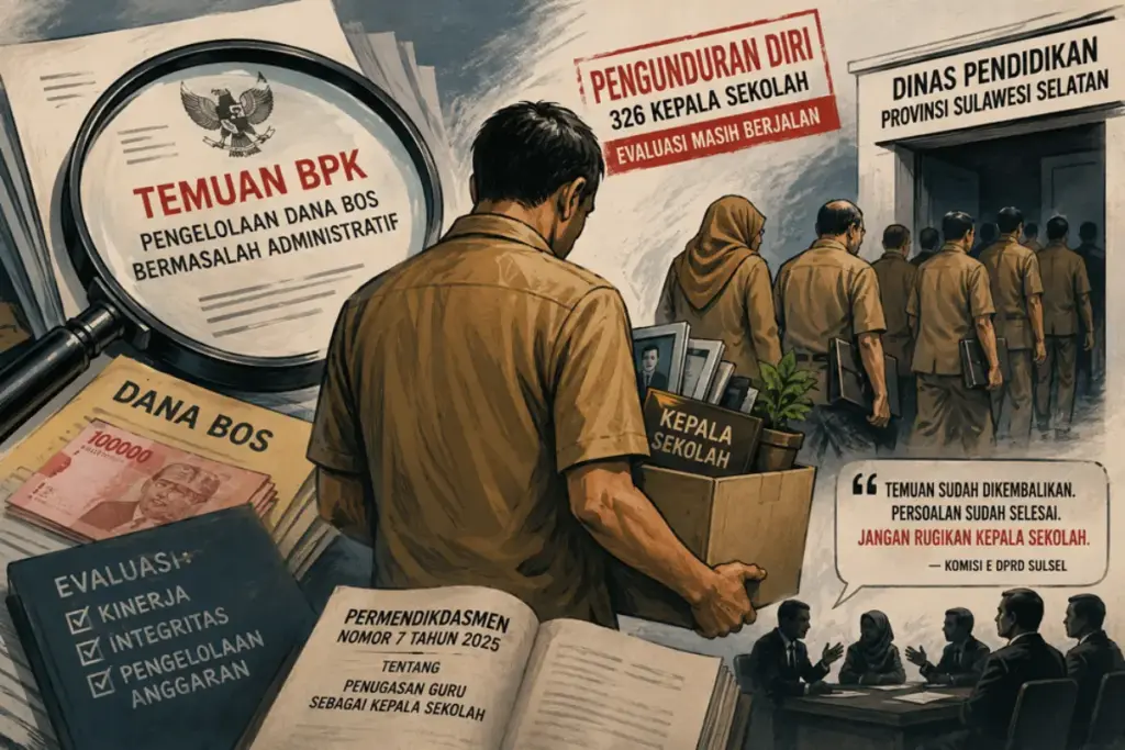 mundurnya ratusan kepala sekolah secara bersamaan